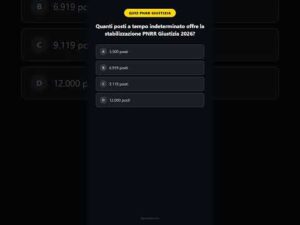 Quiz PNRR Giustizia 2026: 9.119 Posti — Sai rispondere?