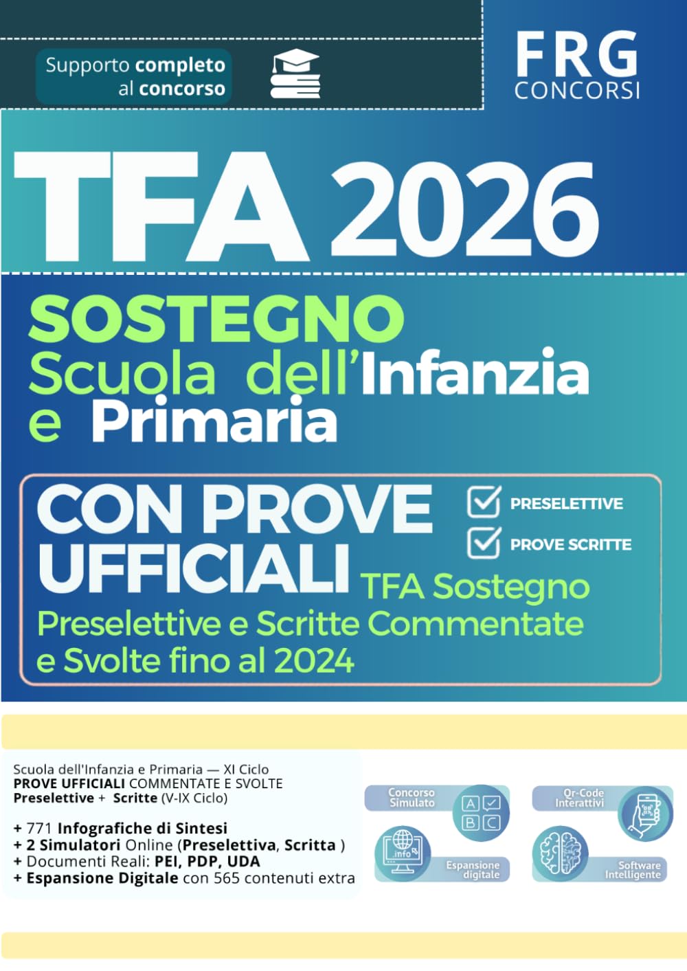 Libro TFA Sostegno 2026 XI Ciclo Infanzia e Primaria | FRG New Press
